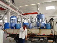 蘇州客戶預定的真空排氣定壓補水裝置，全自動加藥裝置，排氣除污裝置發貨啦！